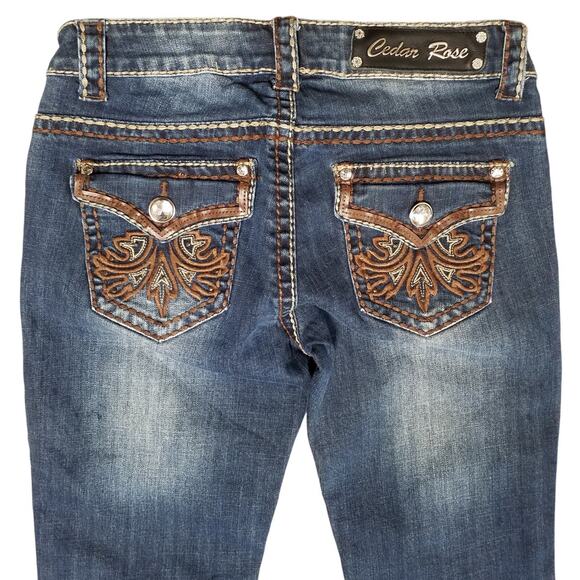 Cedar Rose Bootcut Jeans – Blue Denim – Size 27 - Picture 4 of 8